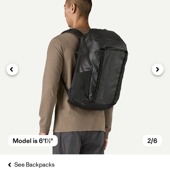 Patagonia Black Hole Pack 33L Black - Picture 7 of 7